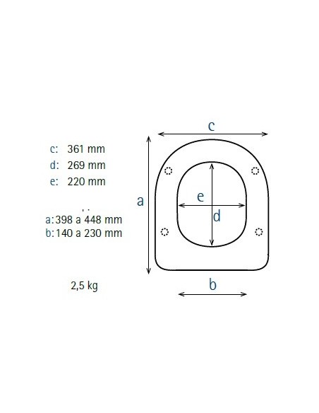 Abattant  WC ALLIA MANGO blanc fabriqué par ETOOS
