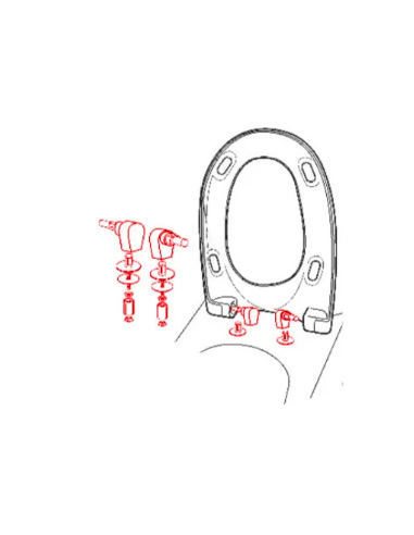 Matériel pour fixer les toilettes CHAMADE