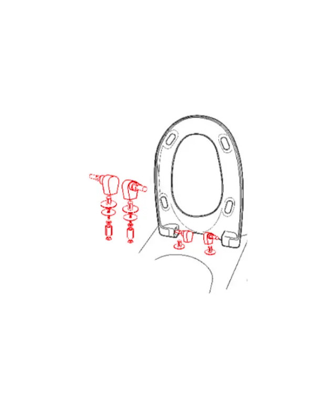 Matériel pour fixer les toilettes CHAMADE