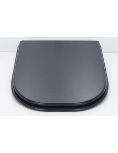 Abattant WC Allia LATITUDE noir matt Frein De Chute Fait Sur Mesure