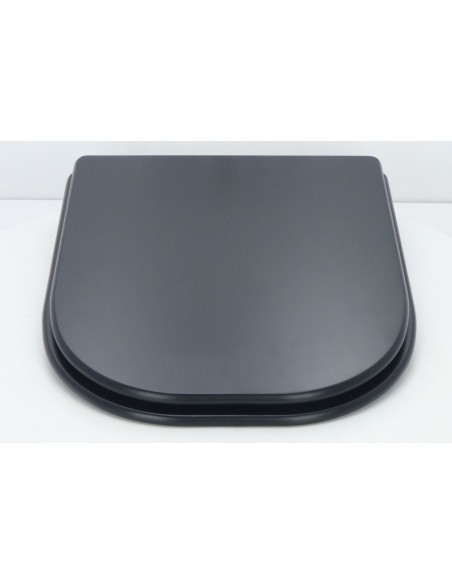 Abattant WC Allia LATITUDE noir matt Frein De Chute Fait Sur Mesure