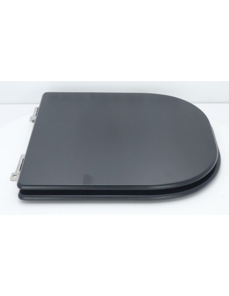 Abattant WC Allia LATITUDE noir matt Frein De Chute Fait Sur Mesure