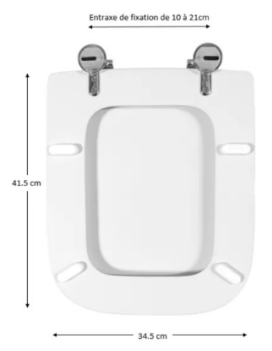 Abattant WC Allia JAM blanc