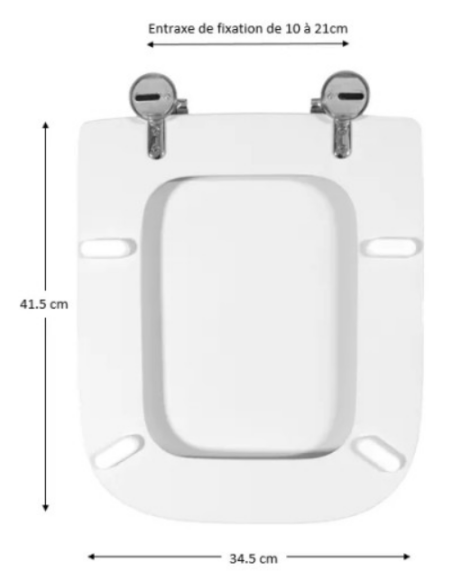 Abattant WC Allia JAM blanc
