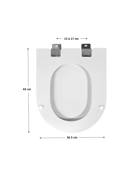 Abattant WC Allia COURREGE blanc