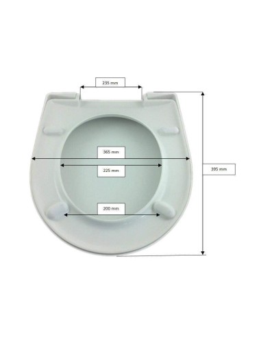 Abattant WC Allia PRIMA 2 Compact blanc