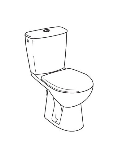 Abattant  WC de rechange pour WC ALLIA PRIMA 2 Compact blanc