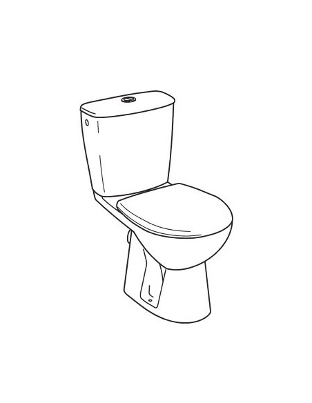 Abattant  WC de rechange pour WC ALLIA PRIMA 2 Compact blanc