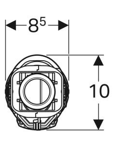 Mécanisme de chasse d'eau double Geberit série 240 2