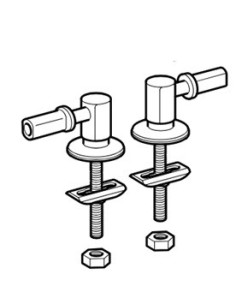 Charnières standard pour abattants ALLIA - GEBERIT 598018000